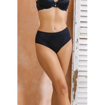 Yüksek Bel Slip Külot Siyah