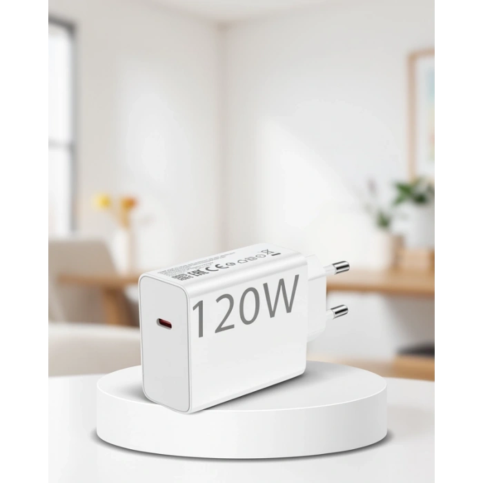 120W Hızlı Şarj Adaptörü ve Type-C Kablo Seti