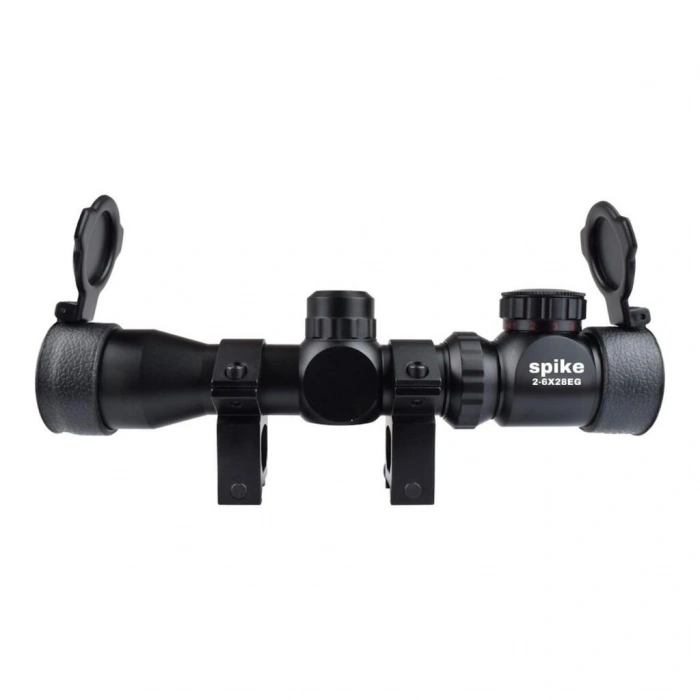 2-6x28 Zoomlu Av Tüfeği Dürbünü Hedef Çizgili Çift Işıklı