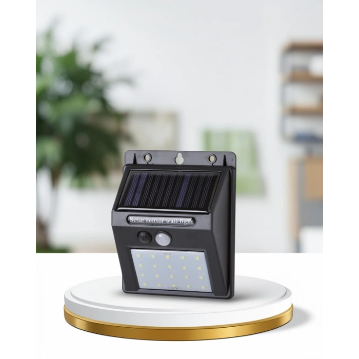 20 LED Güneş Enerjili Hareket Sensörlü Duvar Lambası