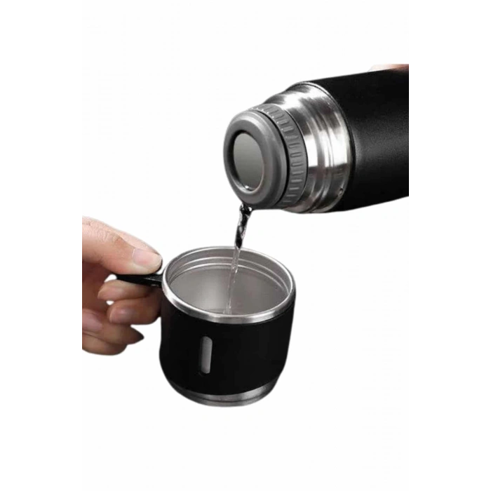 3 Bardaklı Termos Seti 500 ml