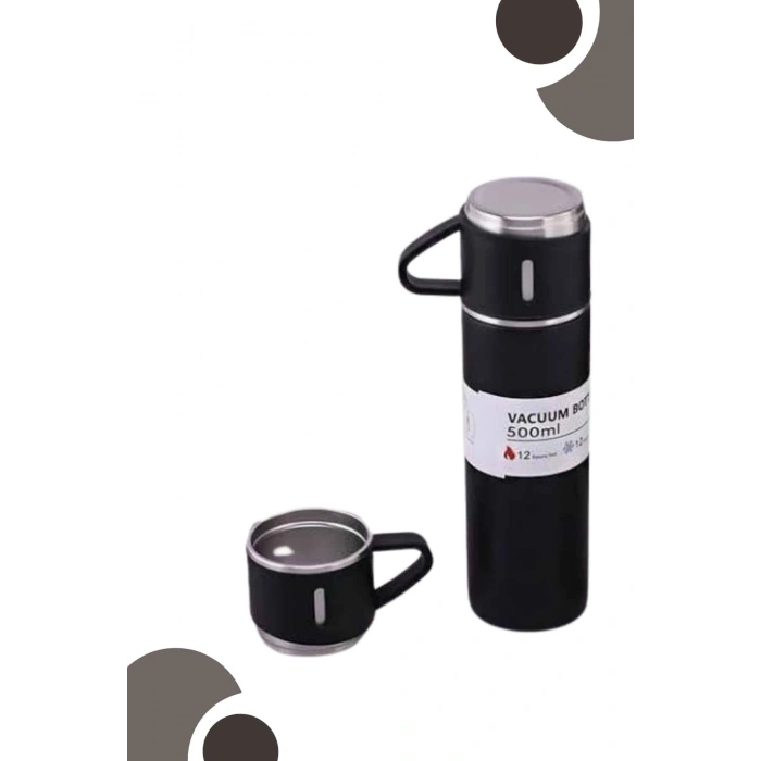 3 Bardaklı Termos Seti 500 ml