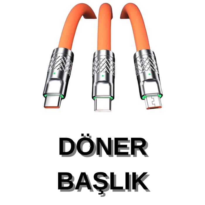 3 İn 1 Şarj Kablosu