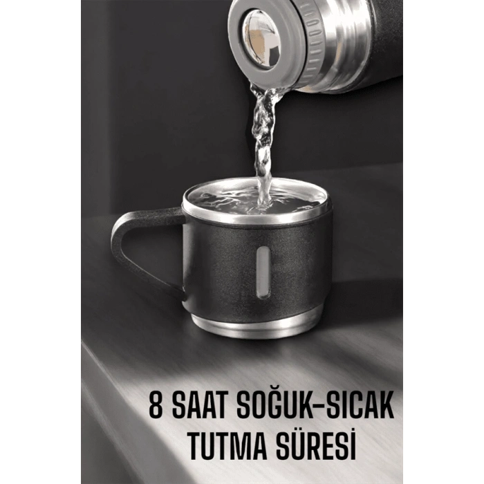 3lü 500 ml Vakumlu Basınçlı Termos Seti