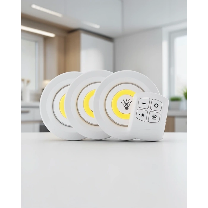 3lü Uzaktan Kumandalı LED Gece Lambası
