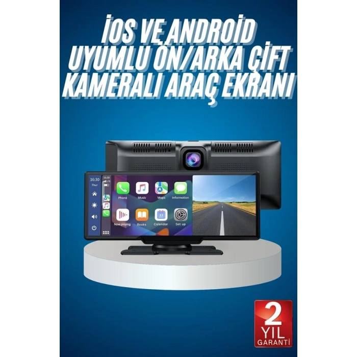 4K Ekranlı 2 Kamera Tarzı Araç Multimedya
