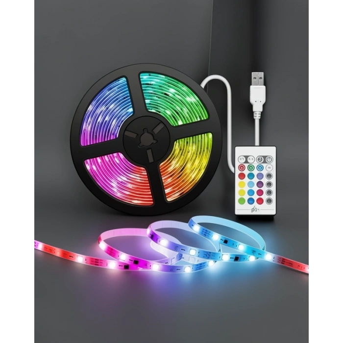 5M RGB Işıklı Şerit LED