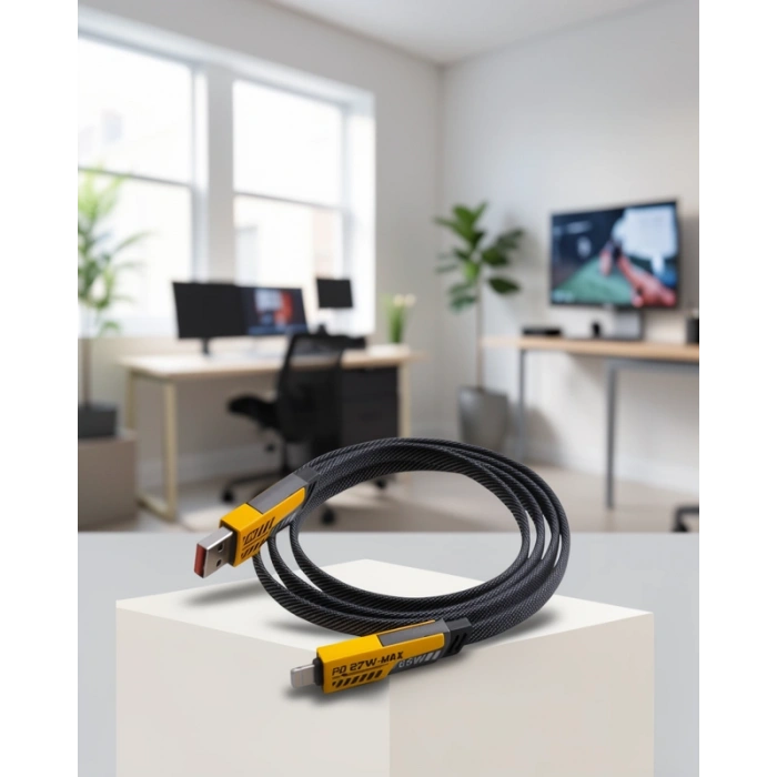65W Çoklu Şarj Kablosu 4ü 1 Arada USB-C USB-A