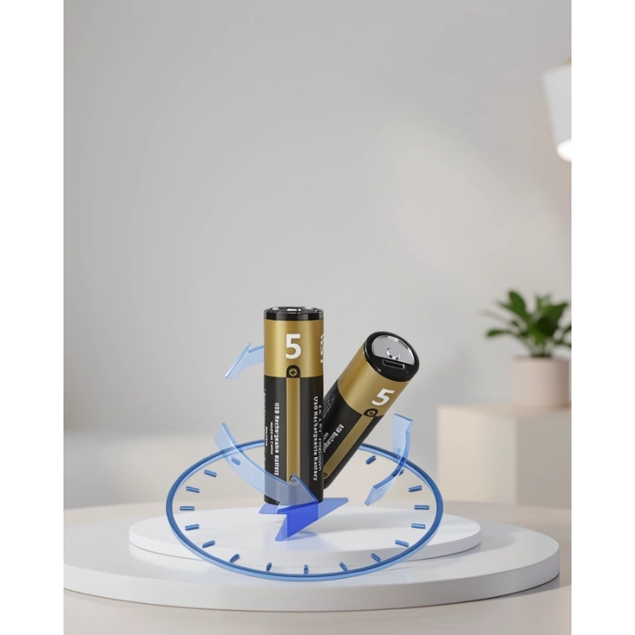AA Lityum Pil 1.5V Type-C Şarjlı 2 Adet Model