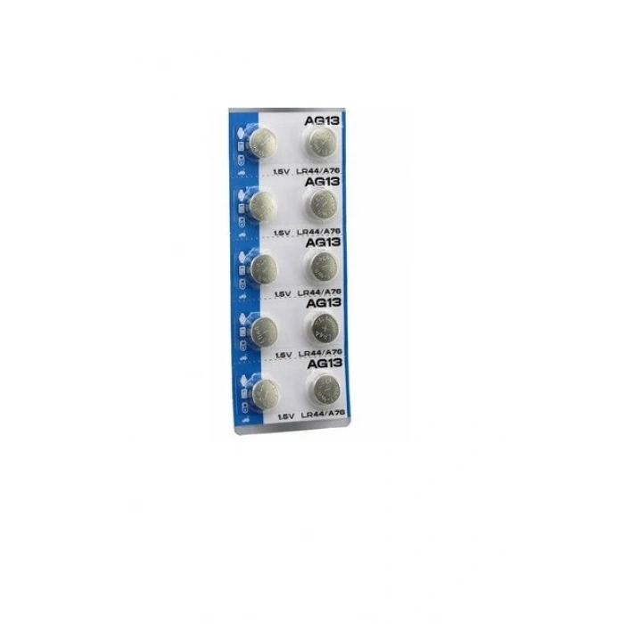 AG13 Saat Pili - Düğme Pil 10lu Paket LR44/A76 1.55V