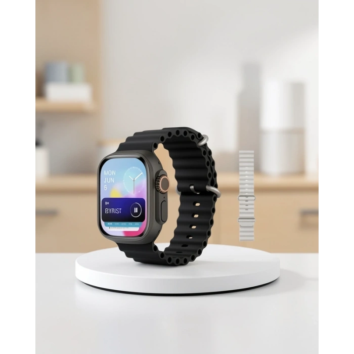 Akıllı Saat 49 mm Çift Kordonlu Bluetooth Bağlantılı