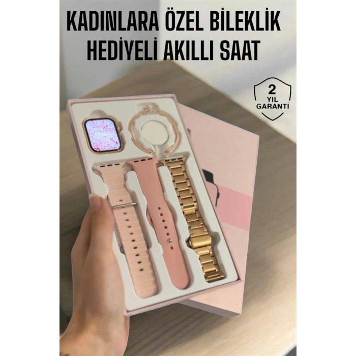 Akıllı Saat Adımsayar + Nabız Takibi GPS Destekli