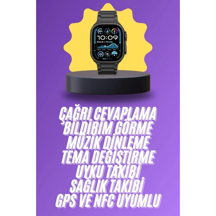 Akıllı Saat Kordonlu Amoled Ekran