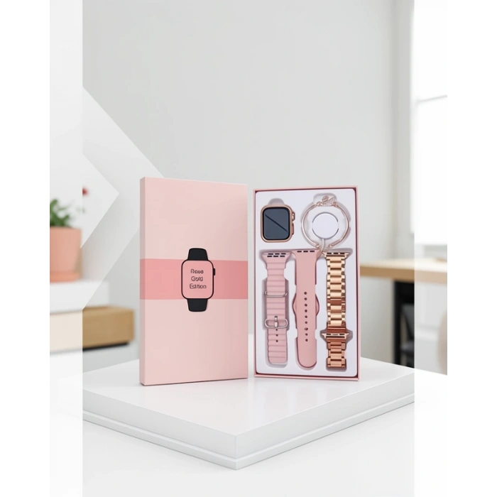 Akıllı Saat Rose Gold Android ve iOS Uyumlu