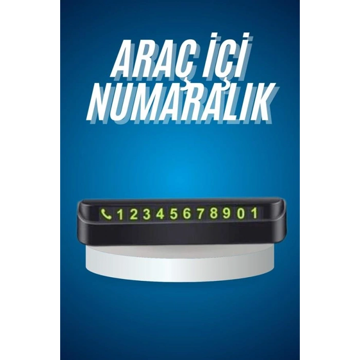 Araç İçi Numaratör Fosforlu