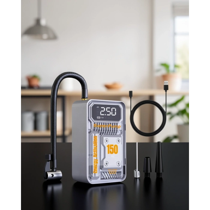 Araç Lastik Pompası 150 PSI 6000mAh