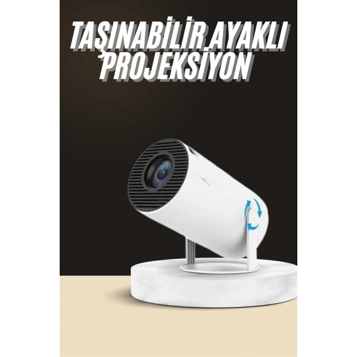 Ayaklı Taşınabilir Mini Projektör 720P Android
