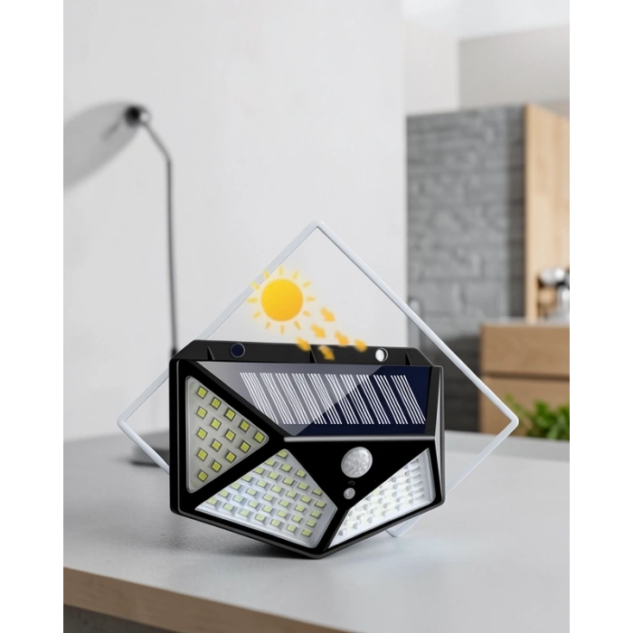 Bahçe Lambası Sensörlü 100 LED IP65 Su Geçirmez