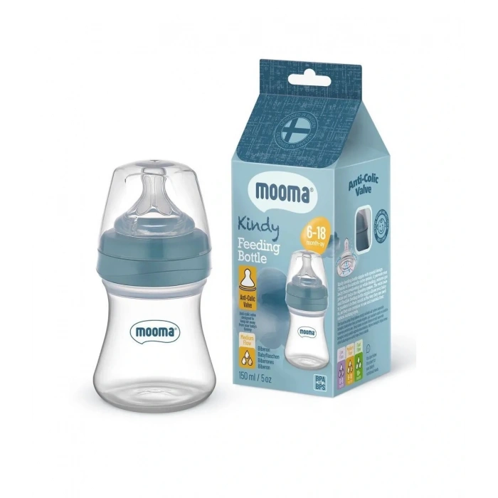 Biberon Anti Kolik Biberon 150 ml Kapaklı Biberon 6 - 18 Ay (Orta Akış)