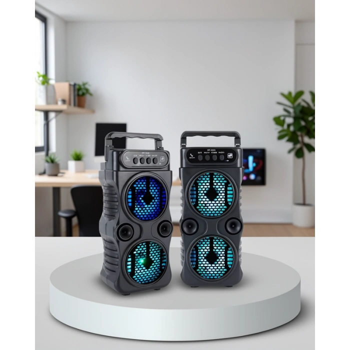 Bluetooth Hoparlör 1200 mAh LED Işıklı