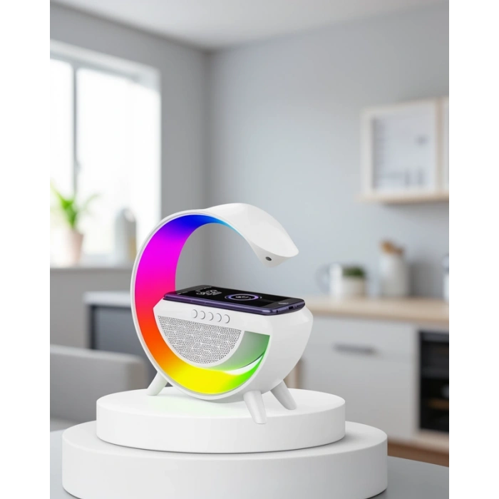 Bluetooth Hoparlör G Şekli RGB Lamba