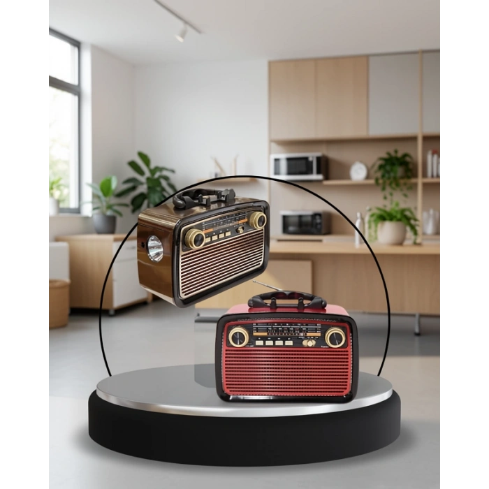 Bluetooth Hoparlör Radyo Görünümlü