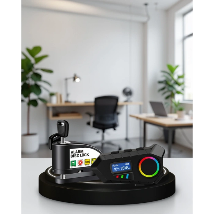 Bluetooth Hoparlör ve Disk Kilidi Seti