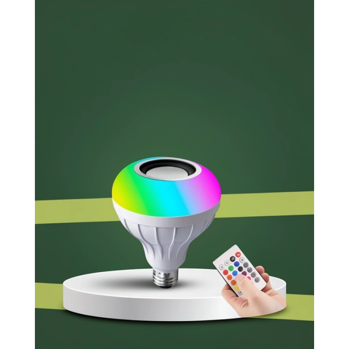 Bluetooth Hoparlörlü LED Ampul E27