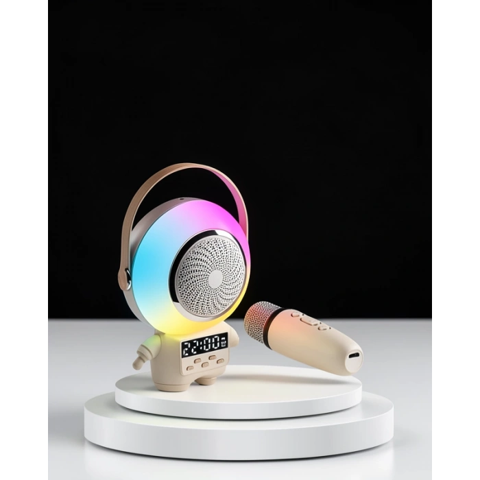 Bluetooth Karaoke Hoparlör with Kablosuz Mikrofon