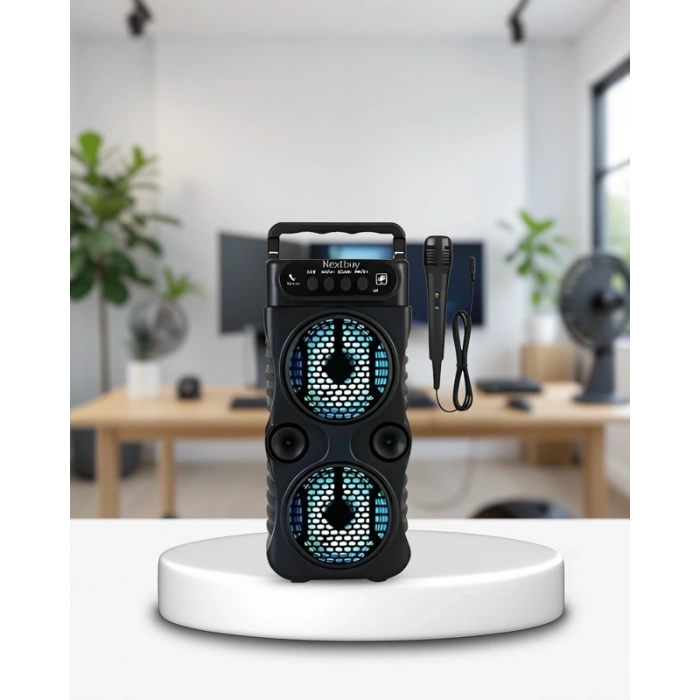 Bluetooth LED Işıklı Taşınabilir Hoparlör