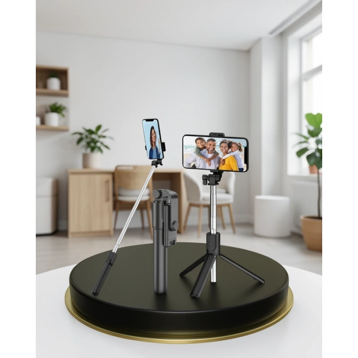 Bluetooth Selfie Çubuğu 360° Dönebilen