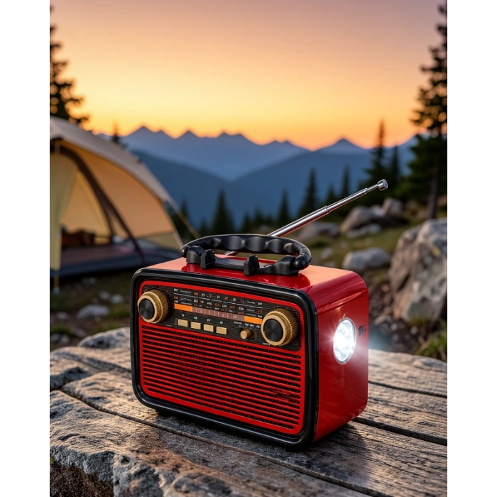 Bluetoothlu Ahşap Nostalji Radyo