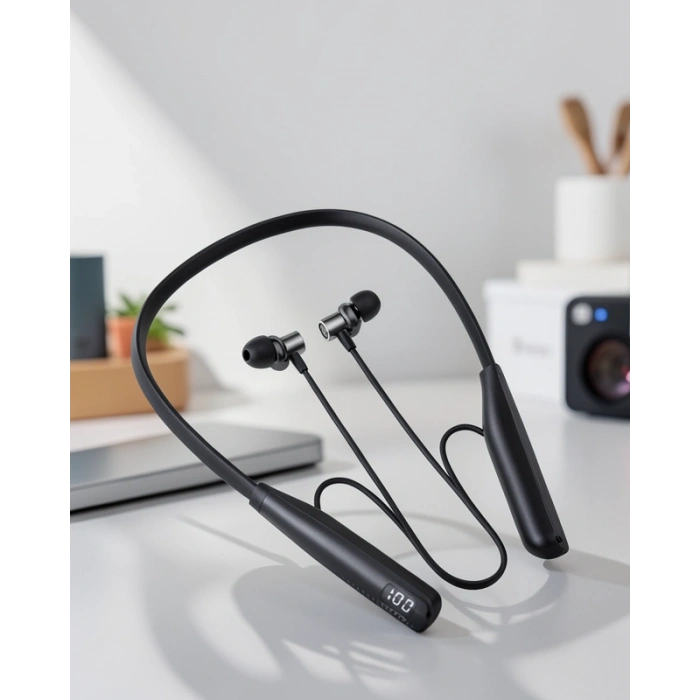 Boyun Bantlı Bluetooth Kulaklık 100 Saat Süre