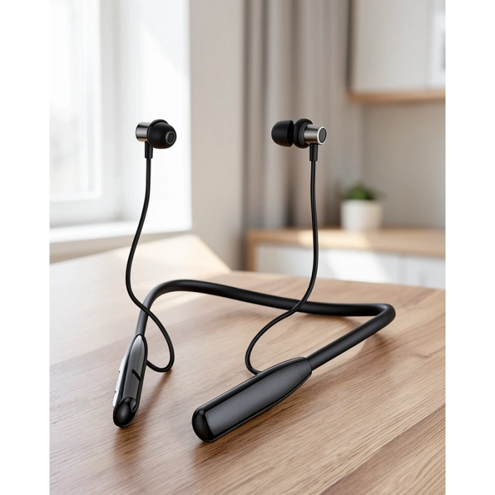 Boyun Bantlı Bluetooth Kulaklık 100 Saat Süreyle