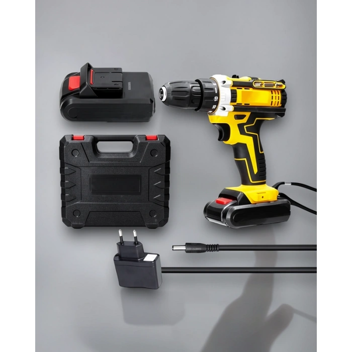 Çift Bataryalı Şarjlı Matkap Seti 24W Motor