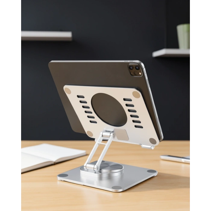Çift Eksenli Ayarlanabilir Tablet Standı