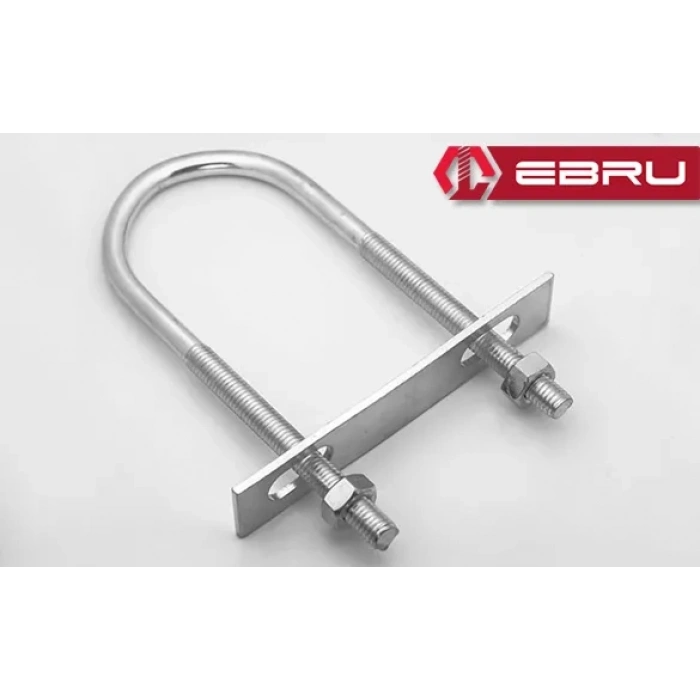 Ebru U Civata, Karşılık Demiri + Somunlu - M8x50 - 20 Set
