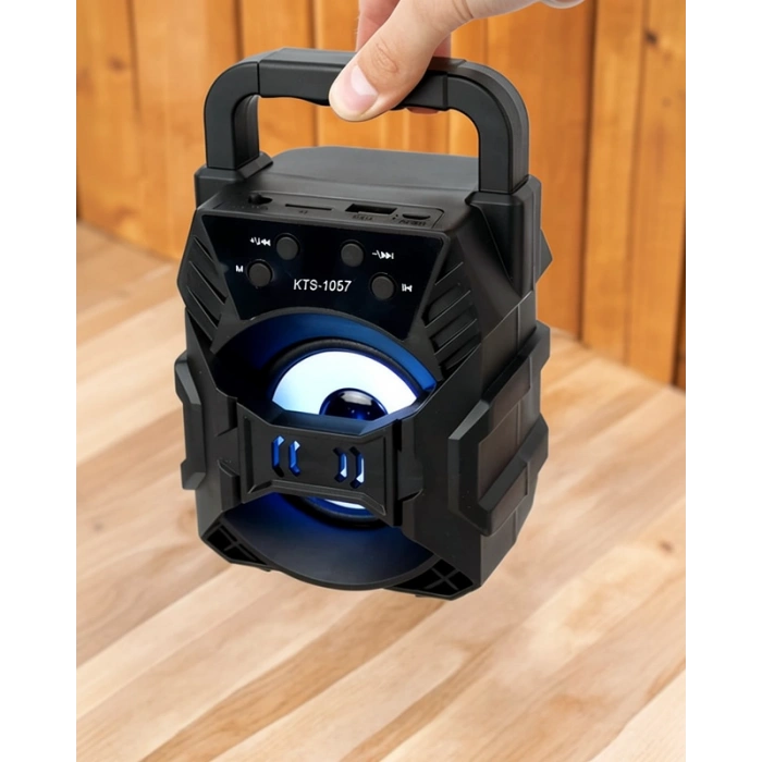 Işıklı Bluetooth Hoparlör 3 inç Süper Kapasiteli