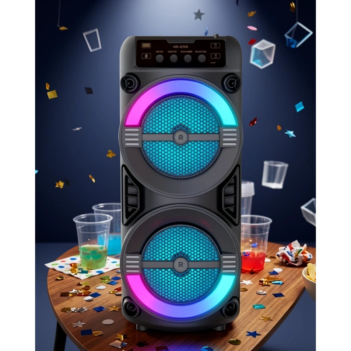 Kablosuz Bluetooth Hoparlör LED Işıklı