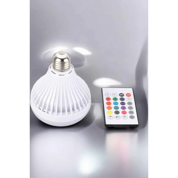 Kablosuz Bluetooth Hoparlör Led Lamba
