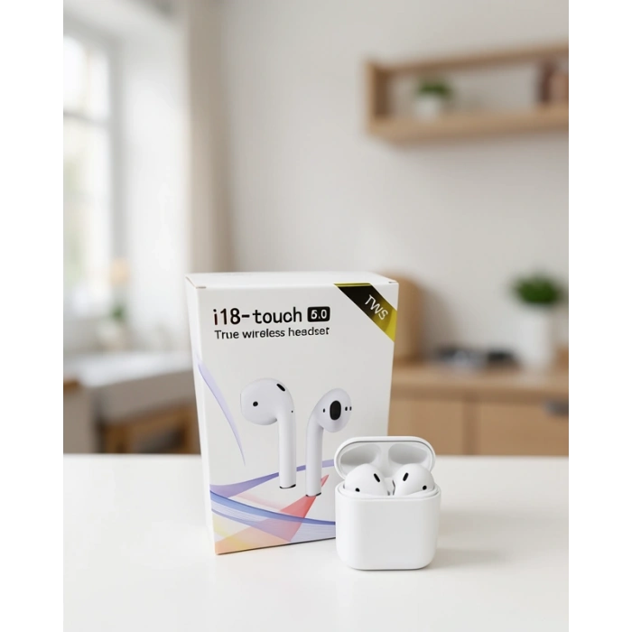 Kablosuz Bluetooth Kulaklık Çift Mikrofonlu Dokunmatik
