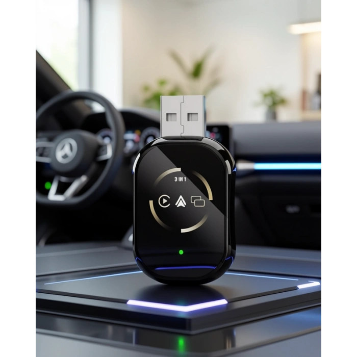Kablosuz CarPlay ve Android Auto Adaptörü