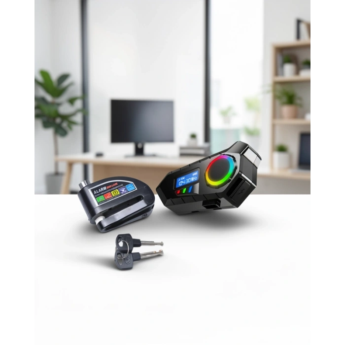 Kablosuz İnterkom + Motor Disk Kilidi Bluetooth 5.4
