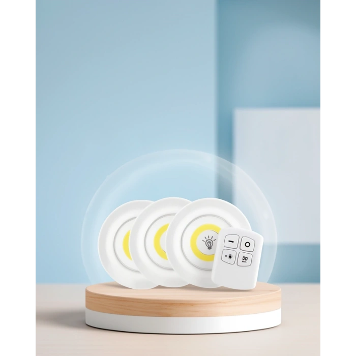 Kablosuz LED Spot Lamba 3lü Set