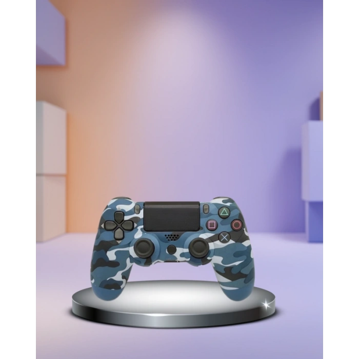 Kablosuz PS4 Gamepad Çift Motorlu Siyah