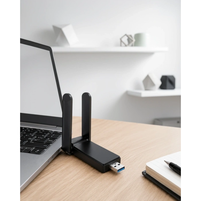 Kablosuz Wifi Adaptörü 5GHz AC Çift Antenli