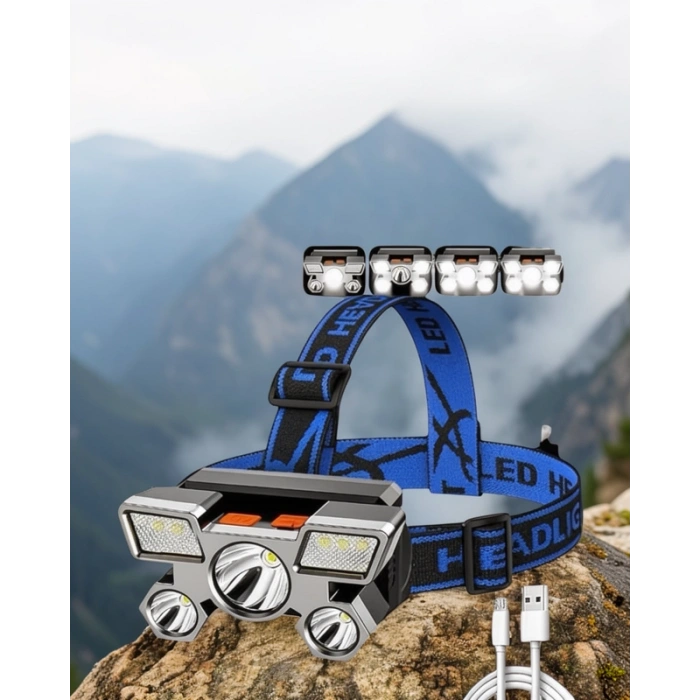 Kafa Lambası LED 4 Mod Esnek Ayarlanabilir