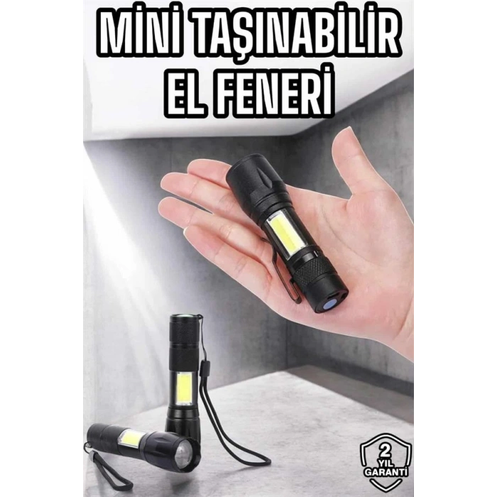 Kamp Lambası 4 Modlu Şarjlı Işıldak