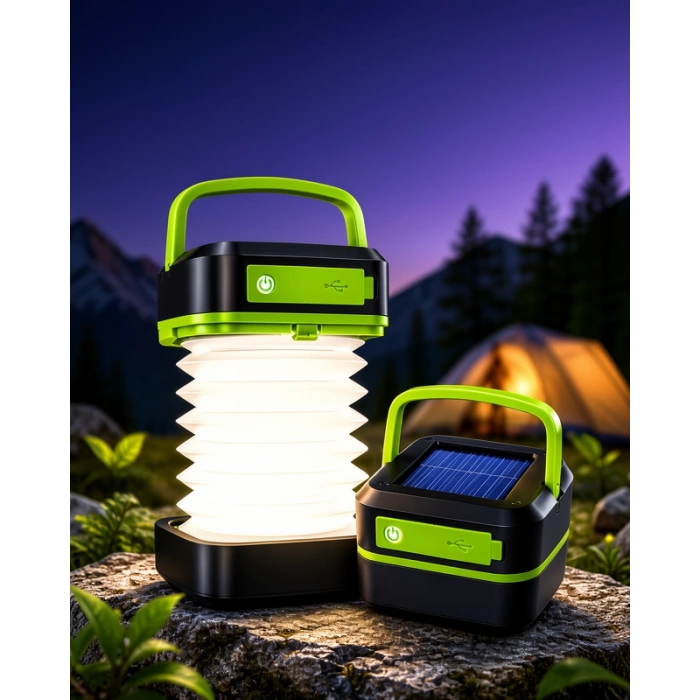 Katlanabilir LED Kamp Lambası USB Şarjlı