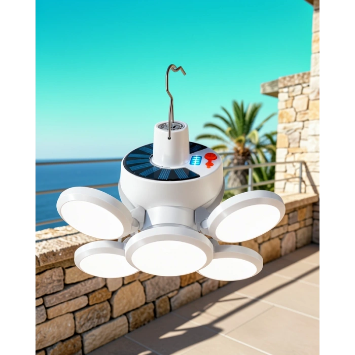 Katlanabilir Solar LED Kamp Lambası